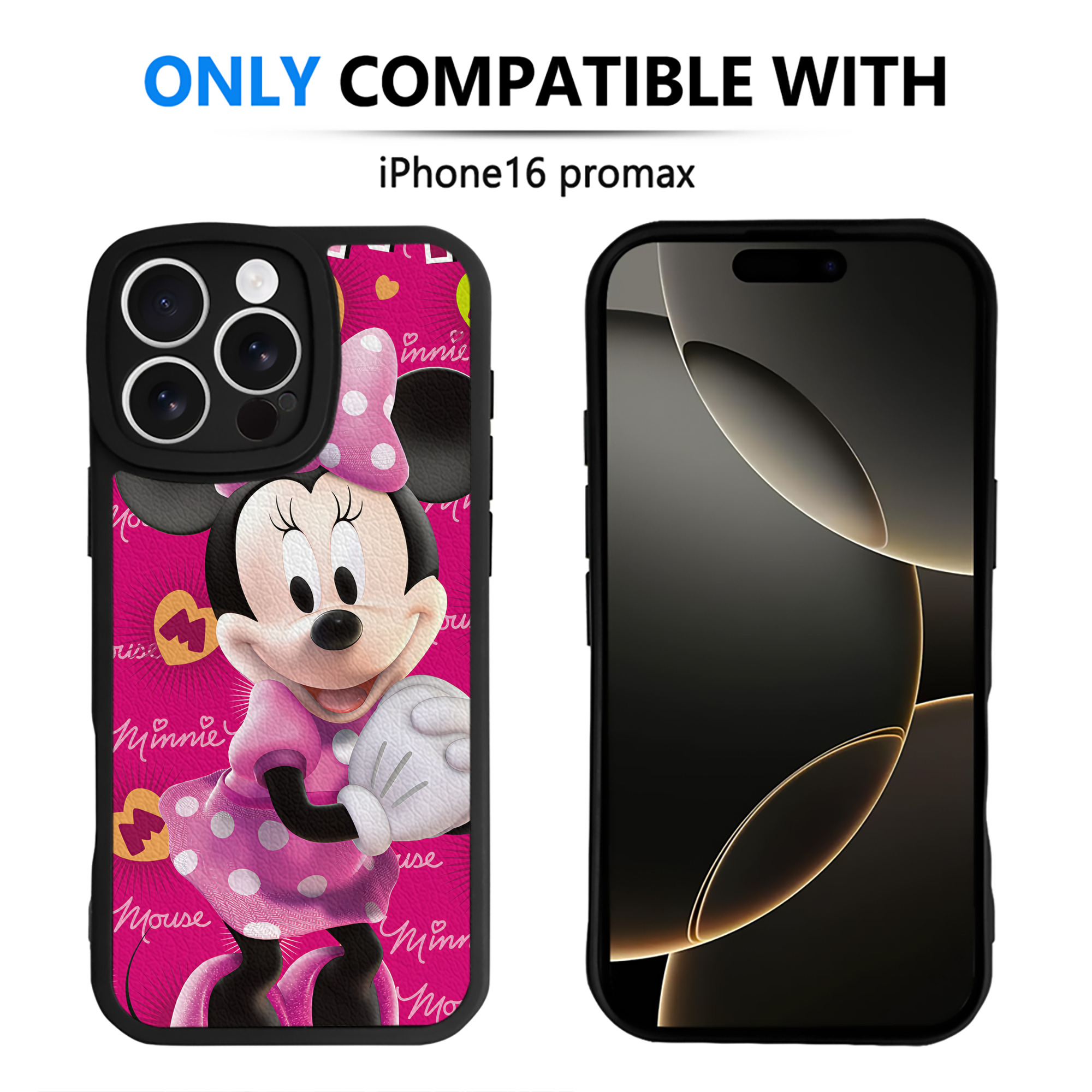 ミッキーマウス Mickey Mouse 【iPhone 16シリーズ対応】シリコンスマホケース（レザー調） 材質：シリコン